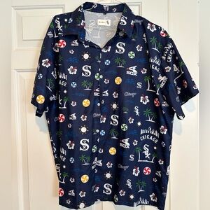 Chicago White Sox Navy Blue Men's Button Down Shirt